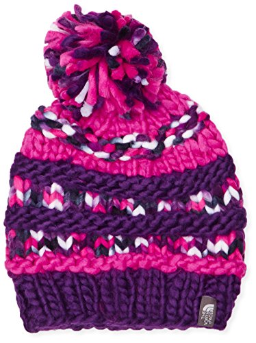 The North Face Nanny Knit Beanie (Adult Sizes) - azalea pink/gravity purple, one size