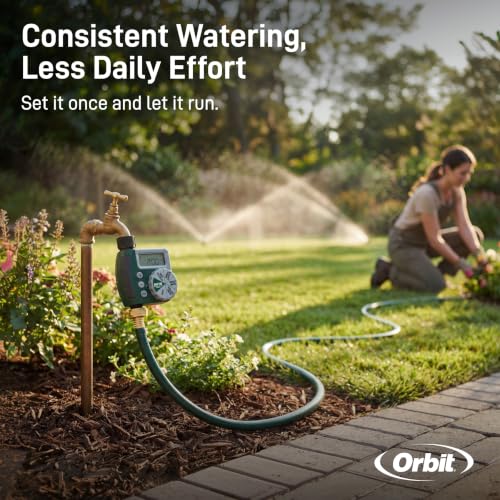 Orbit Programmable Digital Hose Watering Timer - 1 Outlet - Battery Powered - with LCD Screen - Built-in Rain Delay - Water-Resistant - 62061 - image 9