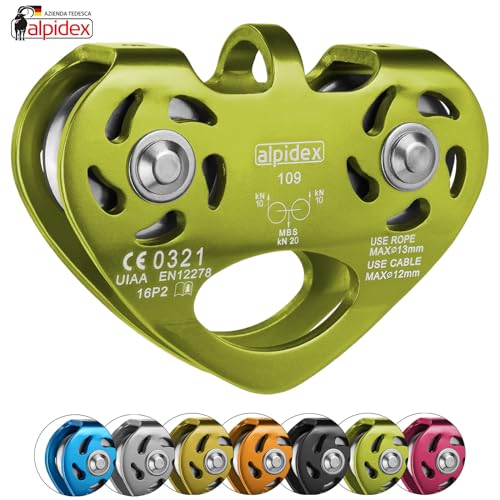 ALPIDEX Carrucola Tandem Pulley - Adatta a Corde