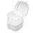 Annhua Dental Orthodontic Retainer Case Cleaning, Denture Cup Holder Case Travel, Denture Retainer Bath Box Storage Soaking Box
