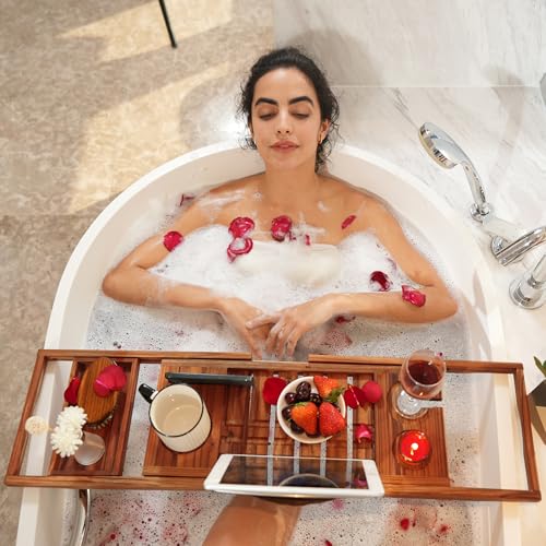 Vaefae T1 Premium Teak Bathtub Tray thumb #4