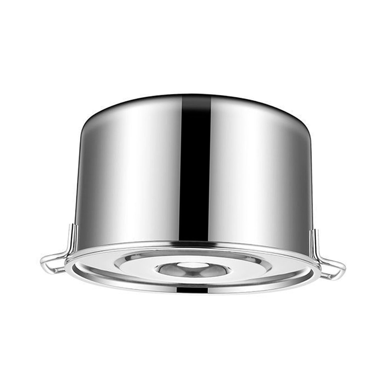 Olla de acero inoxidable, olla de sopa de gran capacidad con tapa, calentamiento uniforme, fácil de limpiar, 45 cm, asas dobles para una elevación segura, cocina multifuncional