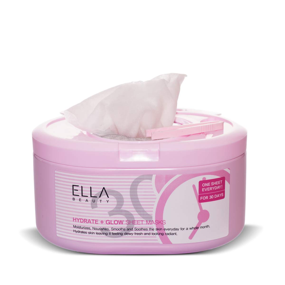 30 Day Glow Skin Enhancement Sheet Mask Kit. Soothes, Moisturizes & Nourishes. 30 Masks. Made in Korea. 350g