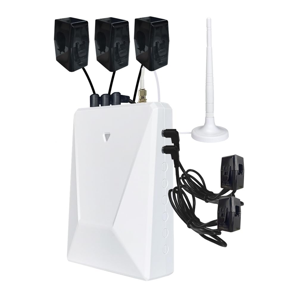 Graffiti Smart Life WIFI Medidor de Electricidad Trifásico de 4 Hilos con 5 Transformadores Monitor Solar de Energía Portátil en Tiempo Real, 300 A