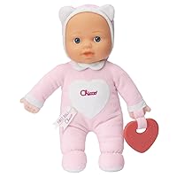 Chicco Gioco La Mia Prima Bambola, Bambola Bambina con morbido cuore Massaggiagengive per la Dentizione