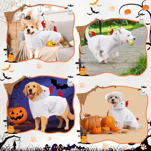 Disfraz de Pollo para Perro Halloween y Acción de Gracias miniatura 5