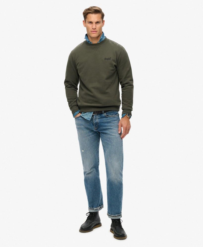 Superdry Herren Essential Logo Rundhals-Sweatshirt