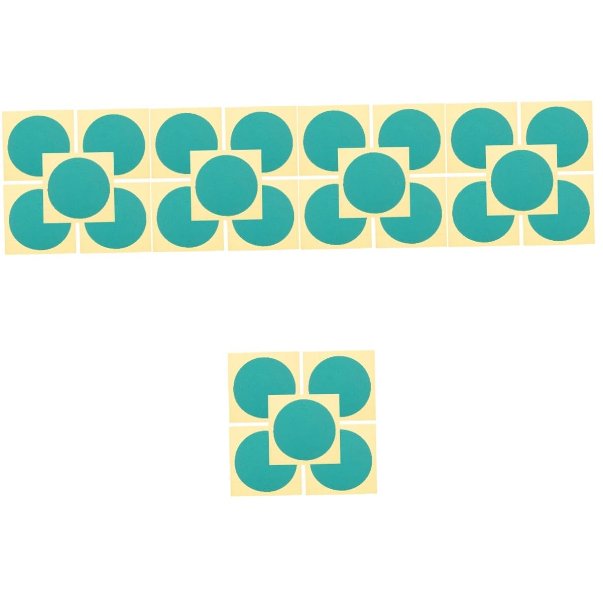 COSMEVIVI 5sets High Low Pressure Gauge Indicator Decals Green Pressure Gauge Range Stickers Adhesive Reflective Sheets 5sheets*5