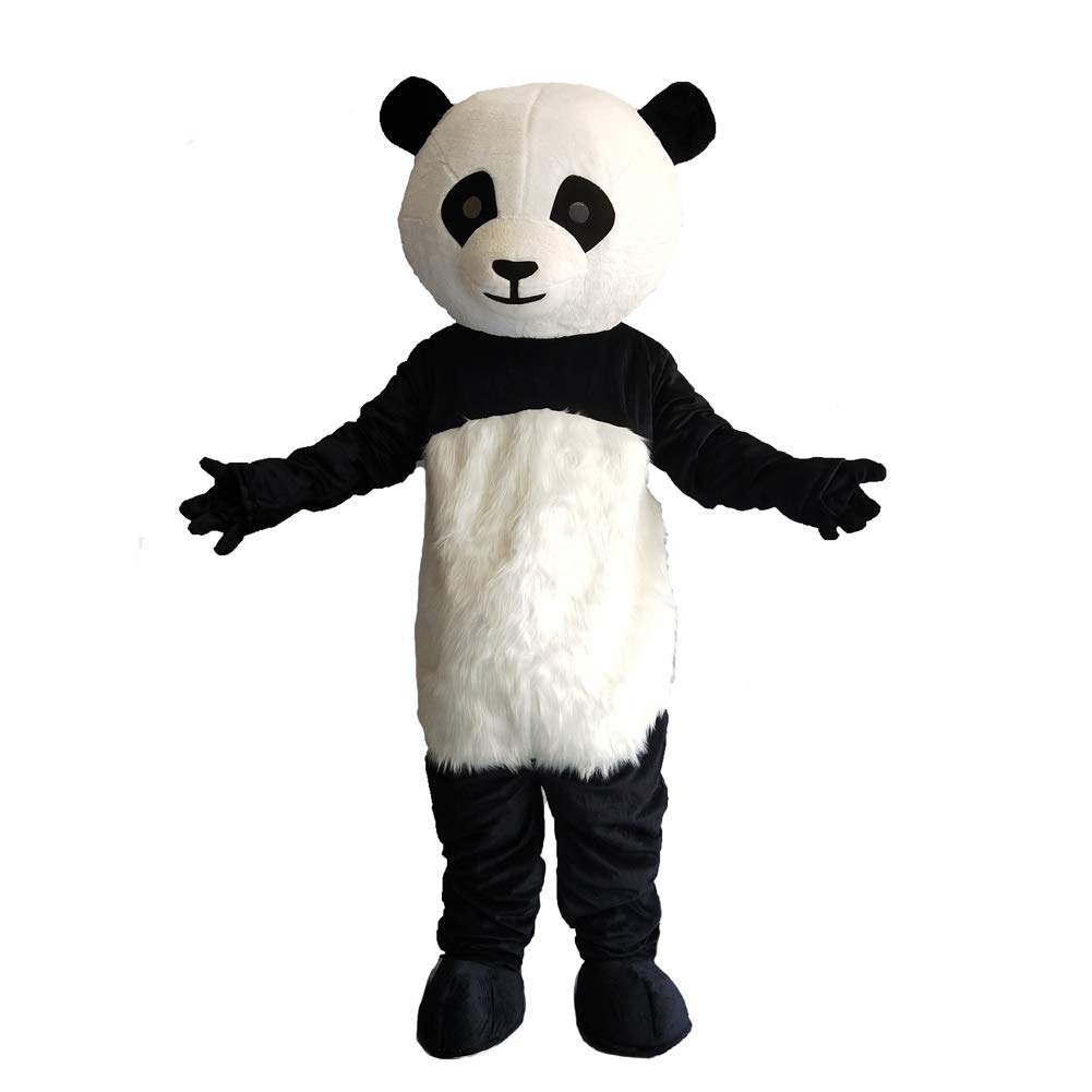 Photo 1 of Plush Panda Mascot Costume Adult Size Cartoon Halloween Party Dress Suit