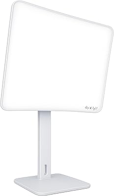 Carex Day-Light Elite Bright Sunlight Therapy Lamp, 10000 LUX Therapy Lamp at 12 Inches, LED Bright White Light with Adjustable Height and Brightness Levels for Mood, White