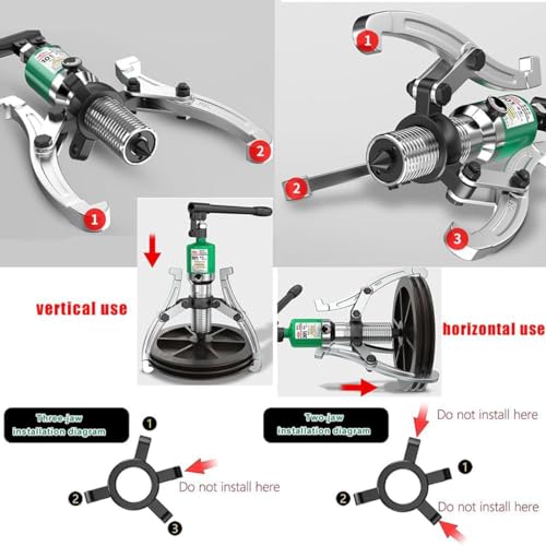 Kit Estrattore Idraulico per Ingranaggi - Strumento per La Rimozione di Cuscinetti Automobilistici, per La Separazione E La Riparazione dei Mozzi Ruota.,5t