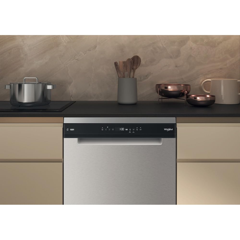 Lavavajillas Whirlpool W7FHP43X Clase C 15 Servicios 43 db Acero Inoxidable
