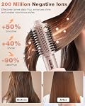 Brosse Sèche-Cheveux & Styler 7MAGIC 7 en 1, Styler à Air Chaud Ionique Négatif Haute Vitesse 110 000 RPM, Sèche-cheveux Puissant de 1400W & Multi-Style pour Cheveux Lisses, Ondulés, Bouclés et Frisés, Rose