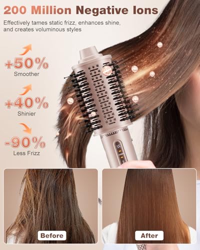 7MAGIC 7 in 1 Hair Styler & Hair Dryer Brush, 110,000 RPM High-Speed Blow Dryer with Negative Ions for Frizz-Free Styling Fast Drying Curling Volumizing Straightening, Hot Air Styler with Travel Case — view 4