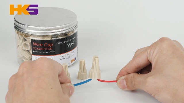 きつこね HKS 40 PCS Blue Wire Nuts - AWG 14-6 Winged Electrical Wire