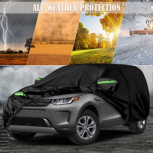 Image of Waterproof Car Cover Replace for 2014-2025 Land Rover Discovery Sport, 6 Layers All Weather Car Covers with Zipper Door & Windproof Bands for Snow Rain Dust Hail Protection (Discovery Sport)