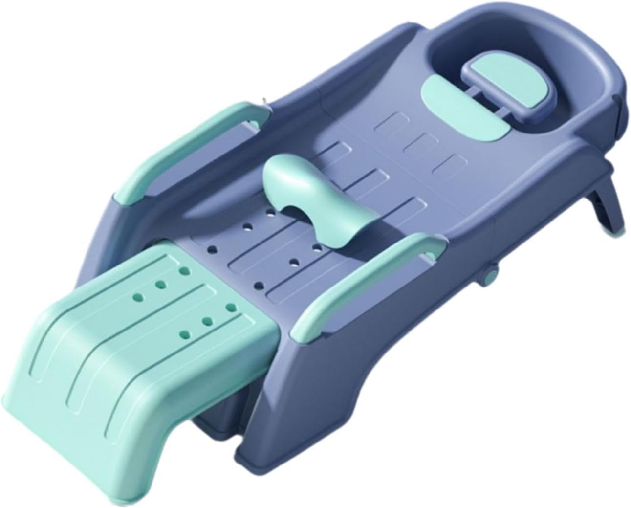 JunZheHub 子供用洗髪椅子シャンプーベッド家庭用リクライニングシート, 緑