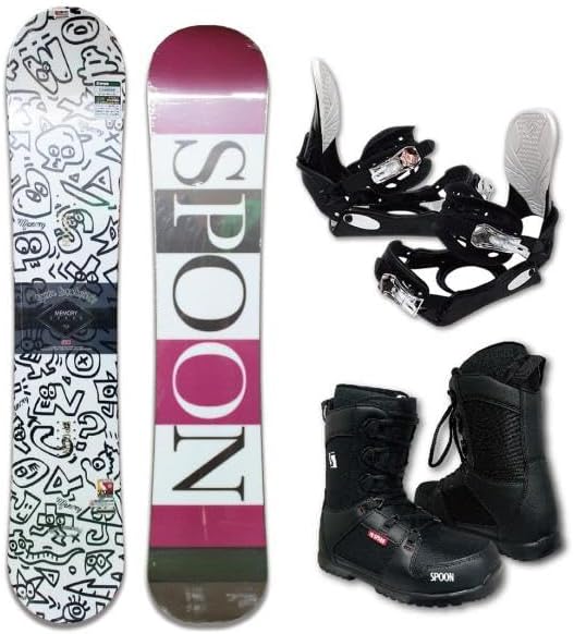 SPOON スノーボード セット 板 約144cm/ビンディング Mサイズ 良品