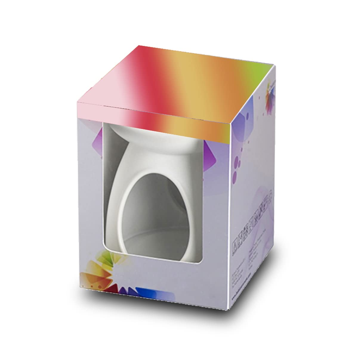 Lot de 4 brûleurs de Cire brûleur de Bougie Basic Coloris Blanc