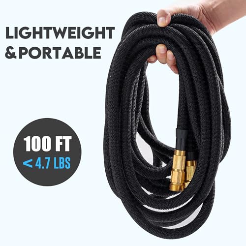Palint PLTBL-100FT 100 Ft Expandable Garden Hose With 10 Function Nozzle Sprayer, Lightweight Flexible Water Hose thumb #5