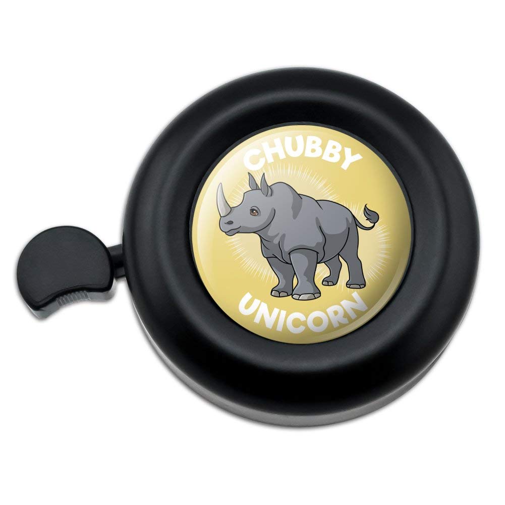 GRAPHICS & MORE Chubby Unicorn Rhino Rhinoceros Bicycle Handlebar Bike Bell
