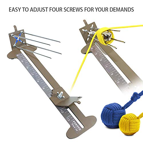 DECDEAL Paracord Pulseira Jig Kit Paracord Tool Kit Tecelagem DIY Maker Tool sem pés de borracha ant