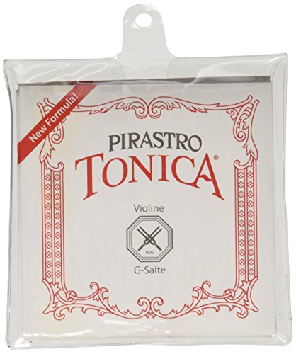 Pirastro Tonica 4120 Violinensaiten-Set, synthetischer Kern, E-Loop-Umschlag, 4/4-Größe