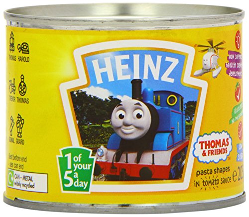 Heinz Thomas and Friends Pasta Shapes in Tomato Sauce, 205 g (Pack of 12)