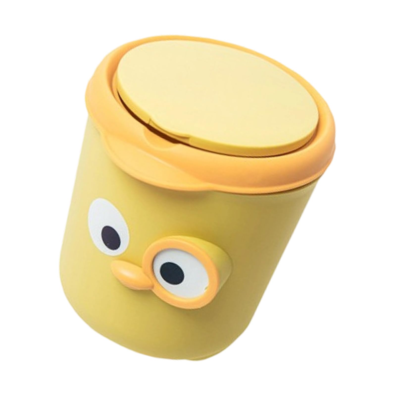Kalttoy Desktop Trash Container Cartoon Theme Odors Resistant PP Waste Bin for MultiPurpose Use Home Essential Desktop Trash Container