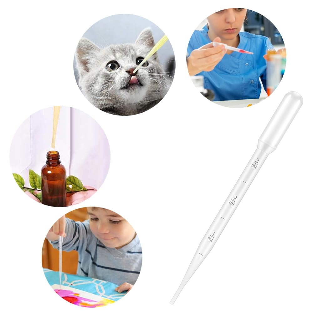 20 Pipette Di Plastica Monouso Da 5ml - Con Scala Per Vernici, Oli Essenziali, Laboratorio - Foto 10