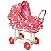 FORYOURPROTECTION Puppenwagen aus Weide Holz Weidenwagen Kinderwagen Weidenpuppenwagen Gänschen