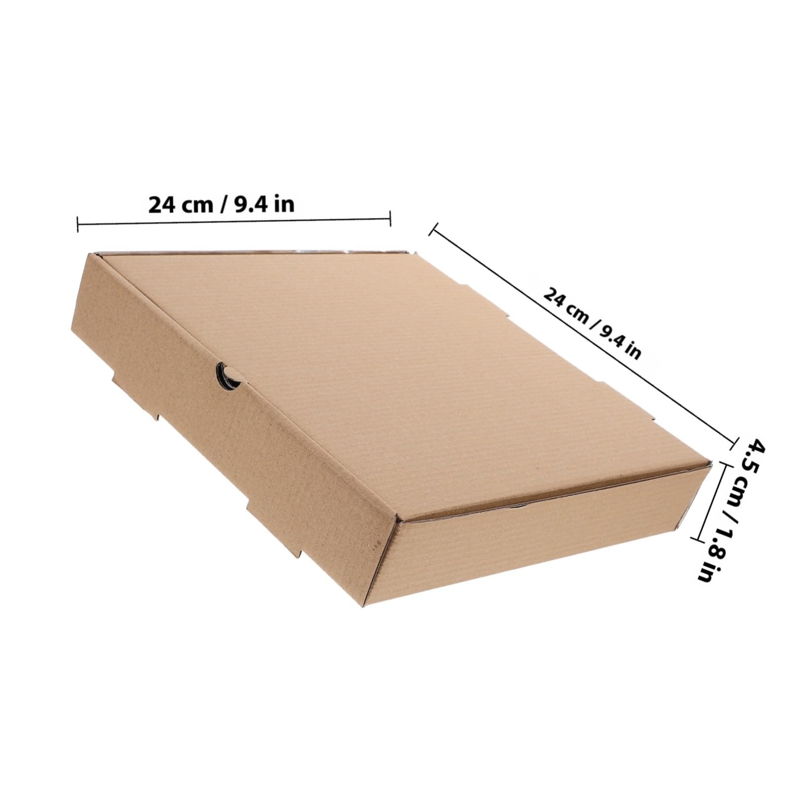 10 piezas Caja para Pizza de Cartón Corrugado Grueso de Unidades Contenedor para Llevar y Almacenar Alimentos para Restaurantes Pizzerías y Picnic