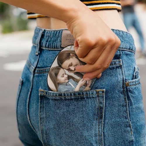 Custom Leather Shell Card Bag with Photo Text Personalized Mini Wallet Zipper Change Purse,Gifts for Men And Women4