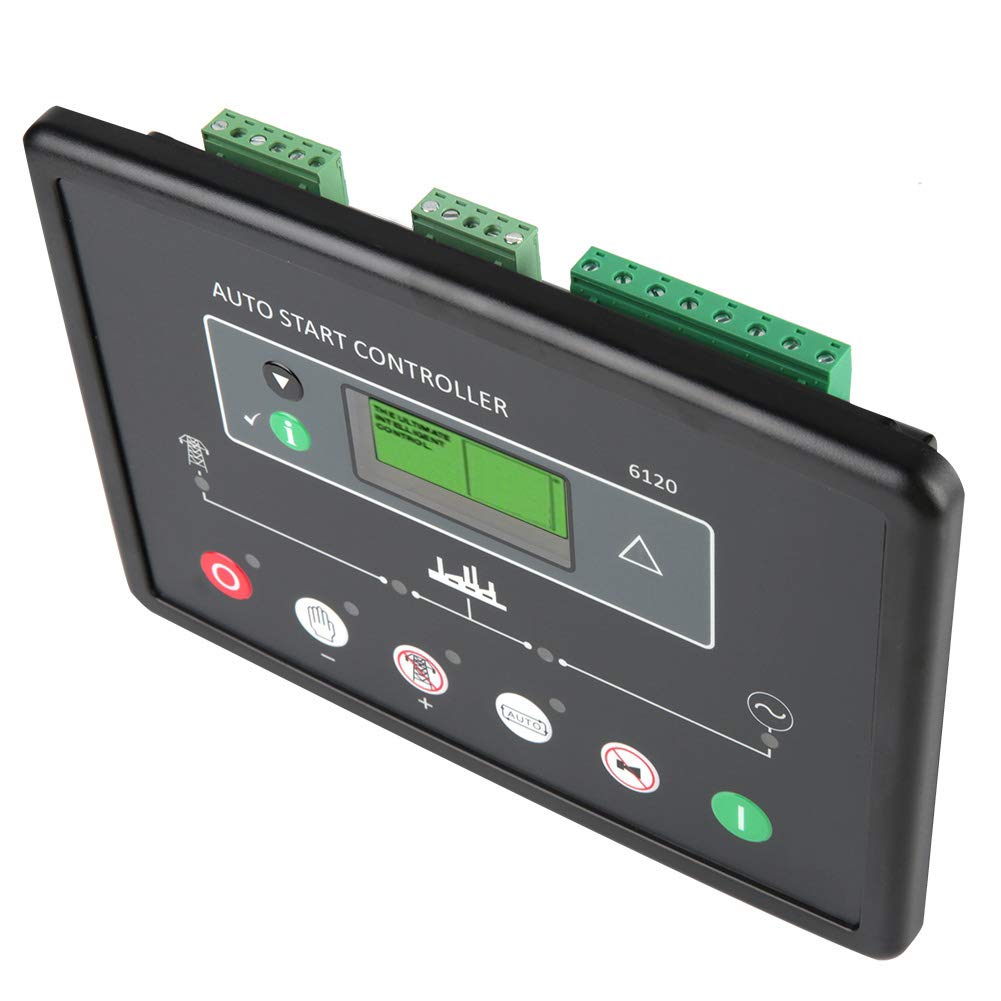 Cryfokt DSE6120 Generator-Steuermodul, LCD-Bedienfeld mit 3-Phasen-Generator- und Netzerkennung, CAN-MPU-Drehzahlmessung des Generators, 0 Bis 10 V 4 Bis 20 MA Öldruckgeber