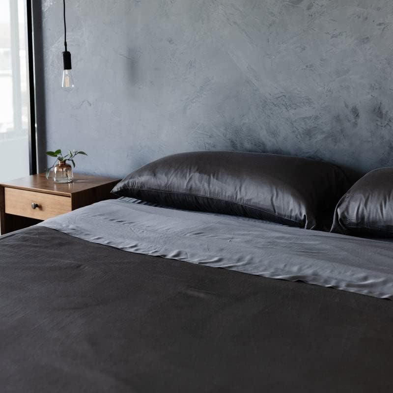 Miniatura 4 de Cozy Earth Juego de sábanas King color carbón