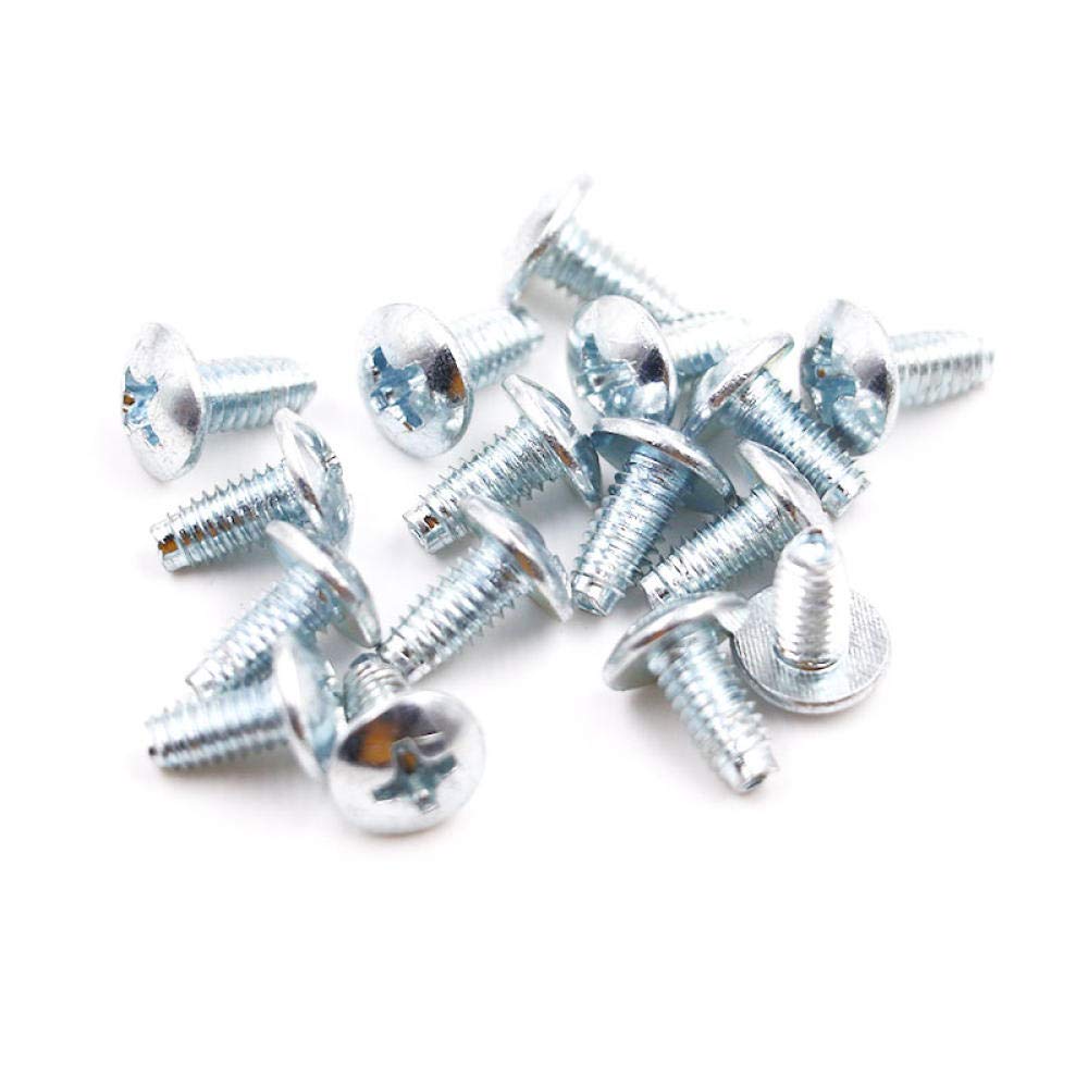 Vite di bloccaggio autofilettante triangolare a testa piatta grande croce zincata Vite a testa tonda grande M3M4-4 * 8 tappo diametro 8