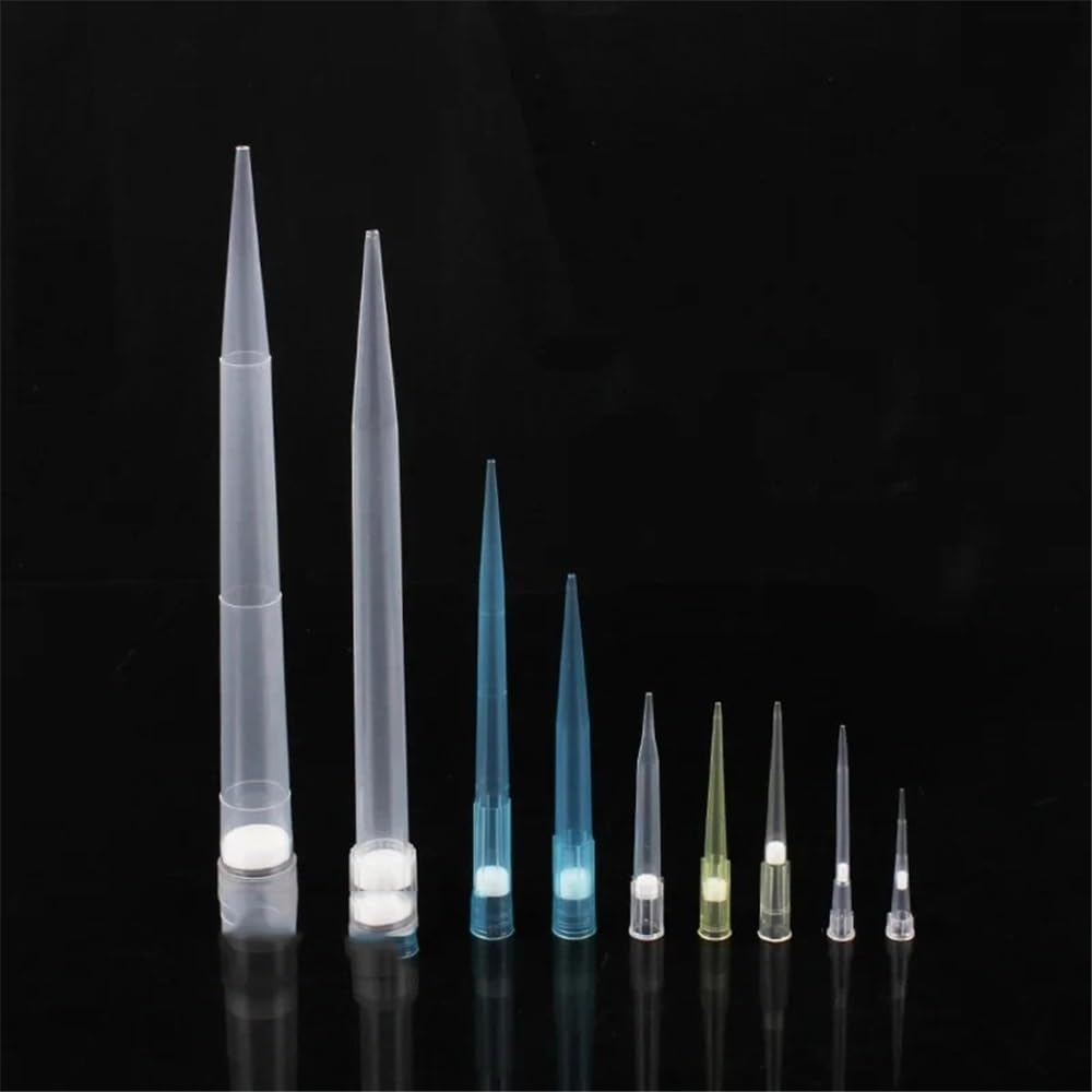 Cristalería de Laboratorio Puntas de pipeta de plástico de laboratorio con arena, 10 ul-10 ml, for dispensadores, micropipetas y pipetas.(200ul-L 1000pcs)
