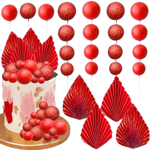Boules rouges pour gâteau Gyufise afin de réussir vos décors de mariage