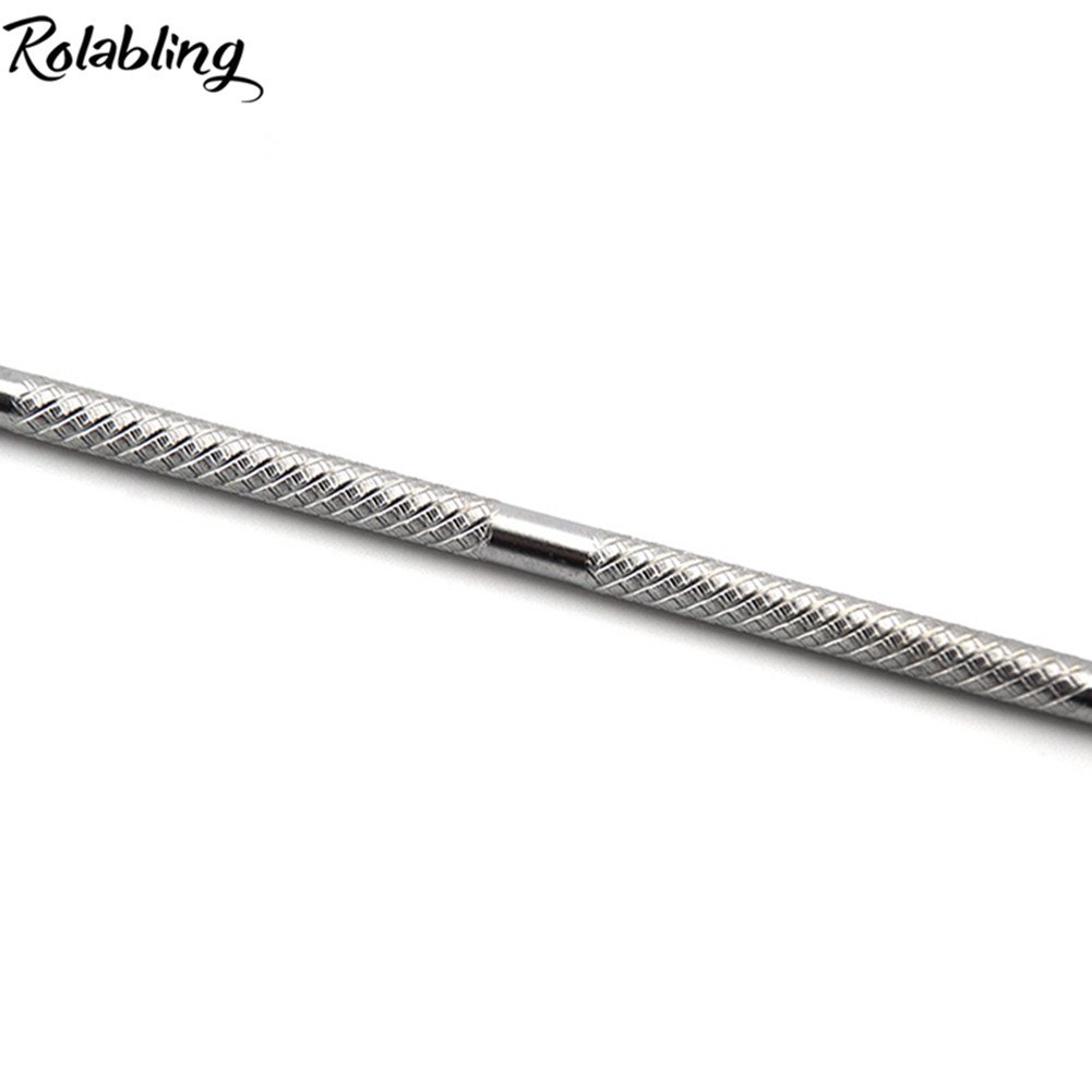 18,3 cm Pro szpatułka do makijażu ze stali nierdzewnej dwustronna kosmetyczna mieszadło do zdobienia paznokci narzędzia do manicure (rozmiar 2)