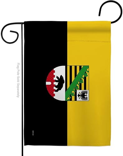 Americana Home & Garden Bandera de jardín Anhalt de Sajonia Regional de Alemania, Estados de Europa Central, Territorio de la Historia Antigua,