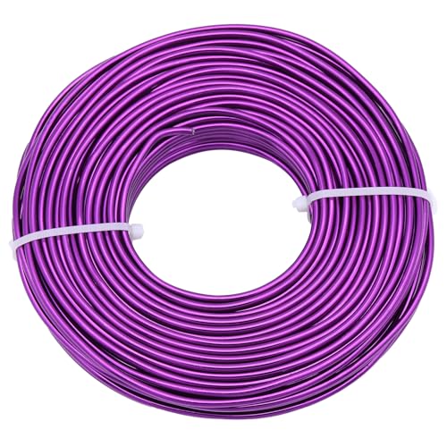 Uxney Aluminum Craft Wire,16 Gauge Purple Wire for Jewelry Making DIY Crafts & Floral Design, Soft Bendable Metal Wire