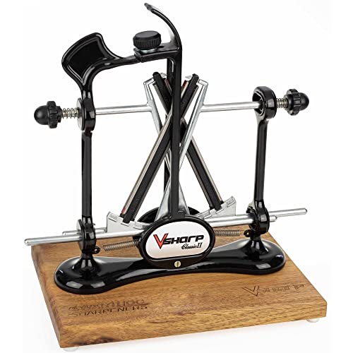 Warthog V-Sharp Classic II Knife Sharpener With Wooden Base