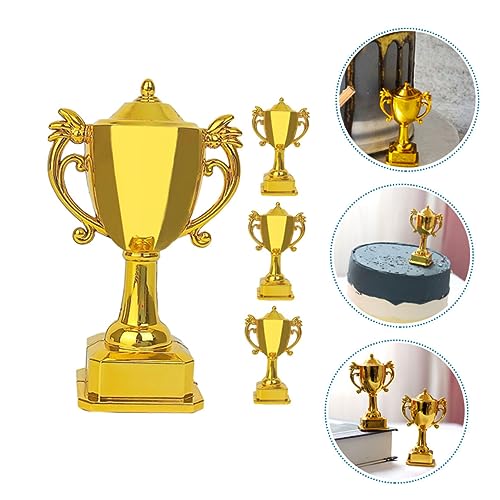 BESTOYARD 4 Pçs Brinquedos Mini Brinquedos Brinquedos Decoração De Decorações De Bolo Troféu De Beis