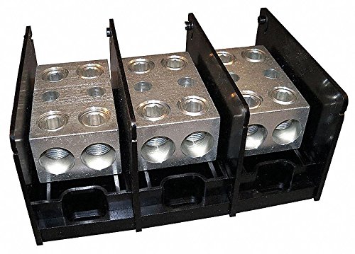 MERSEN Power Distribution Block, 760 Max. Amps, Number of Poles: 3