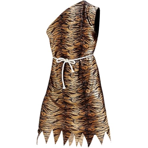 Dinntty Disfraces De Cavernícola De Leopardo para Mujeres Y Hombres, 1 Juego De Disfraz De Cavernícola India para Carnaval Y Halloween para Hombres Y Mujeres De Cavernas.