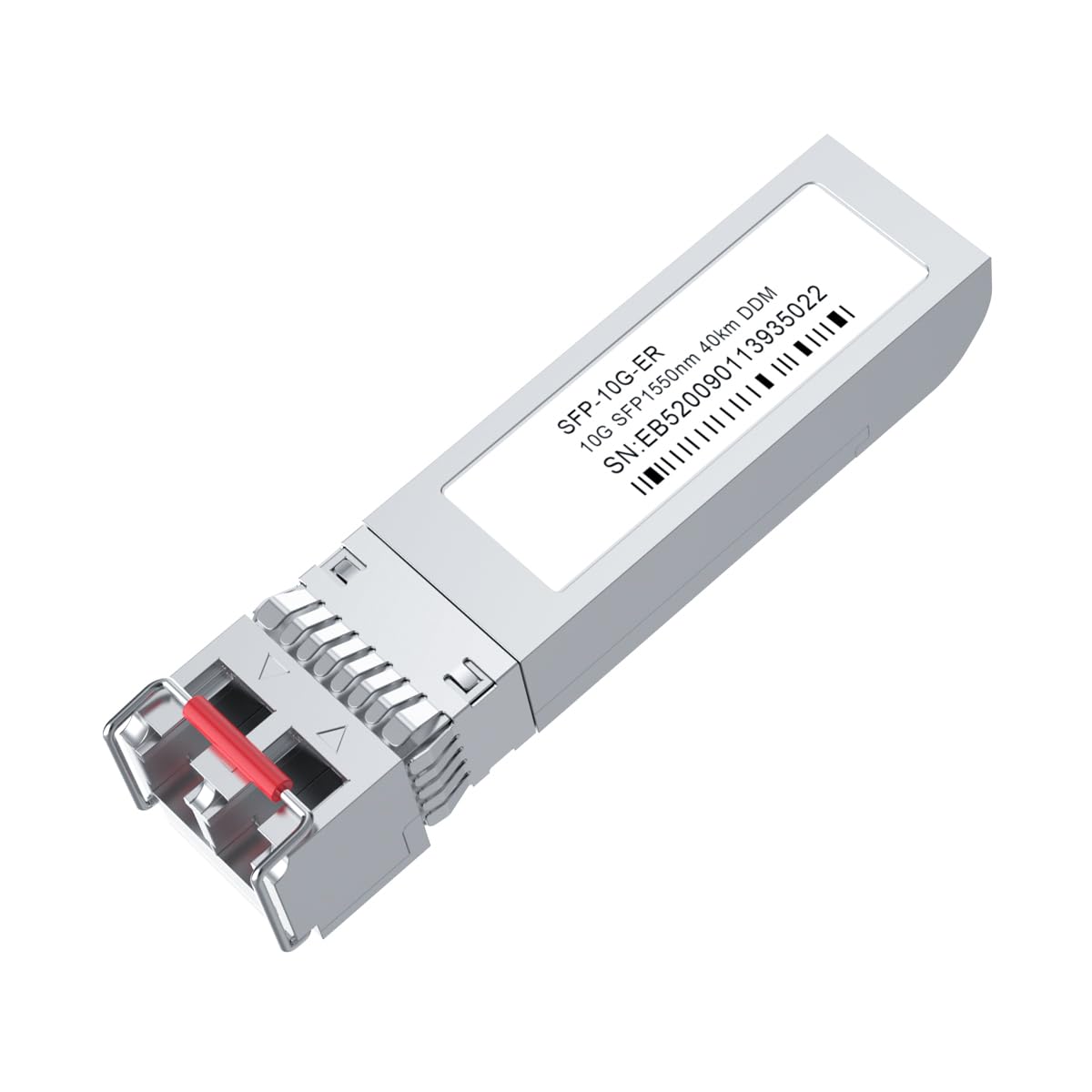 10G SFP+ Module Dual LC Ports,Single Mode Duplex SFP+ Transceiver Module for Cisco/Huawei/H3C/Others,10Gbase-ER 1550nm,DDM,Dual Fiber,Up to 40KM