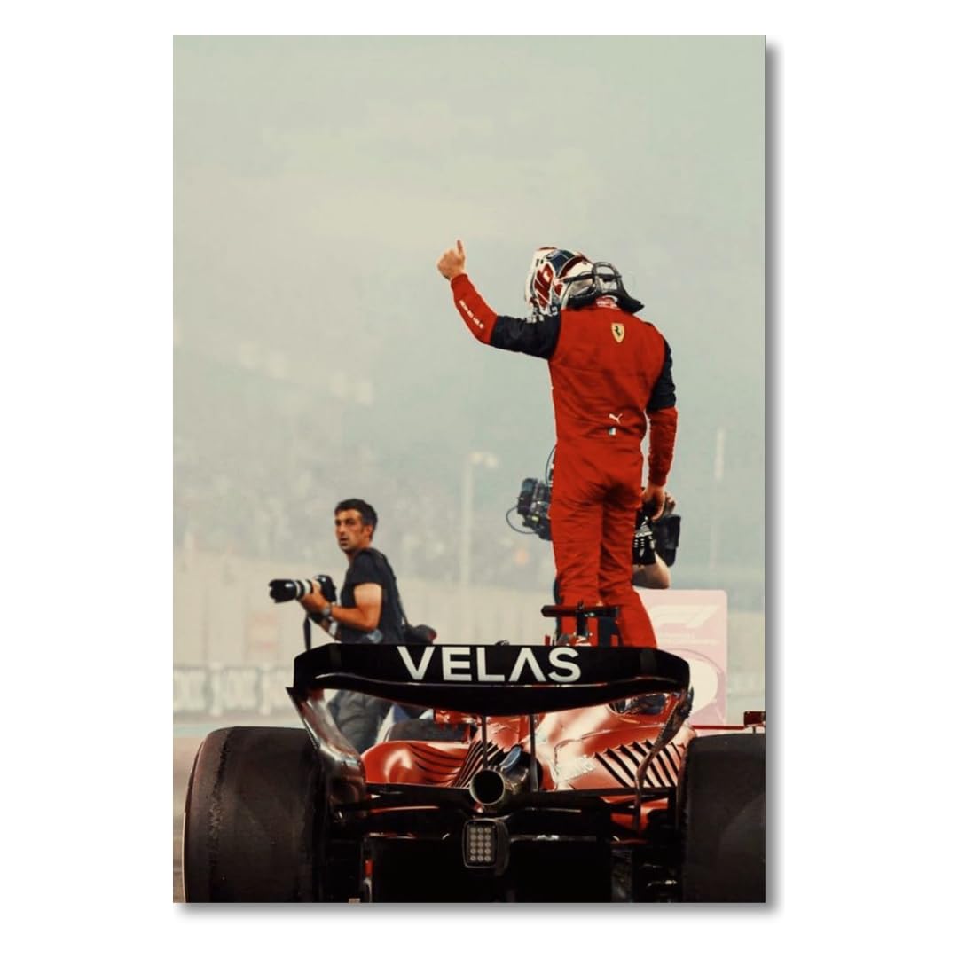 GenericCharles Leclerc | F1 Posters for Wall | A3 and A4 sizes | 400 GSM Paper | Gloss Lamination | Premium Packaging (Large-A3, Charles Leclerc 2)