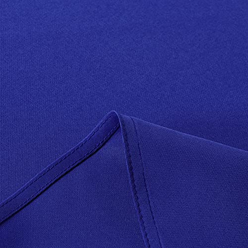 Image of sancua Square Tablecloth - 70 x 70 Inch - Stain and Wrinkle Resistant Washable Polyester Table Cloth, Decorative Fabric Table Cover for Dining Tables, Buffet Parties and Camping, Royal Blue
