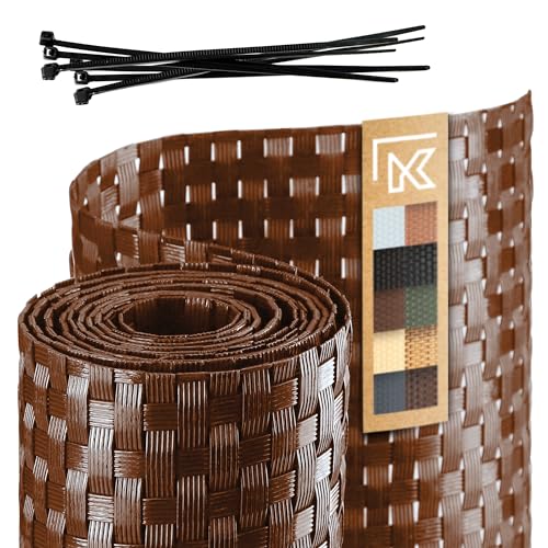 KADAX Synthetic Rattan Fence Tape, Honey