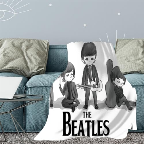 CHEWYZ The Beatles Couvertures Couverture pelucheuse Ultra Douce et Chaude en Flanelle en Microfibre pour canapé,Couverture épaisse et réversible (150x200cm) - Les Beatles, Paul McCartney, John Lennon, RIngo Starr, George Harrison CHEWYZ The Beatles Couvertures Couverture pelucheuse Ultra Douce et Chaude en Flanelle en Microfibre pour canapé,Couverture épaisse et réversible (150x200cm) – Image 7